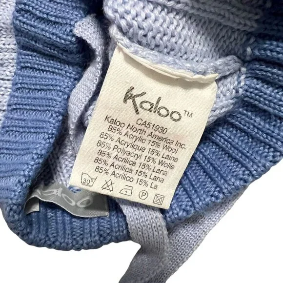 Kaloo Baby T43 (17in) Blue Knitted Tassel Hat - Picture 4 of 7